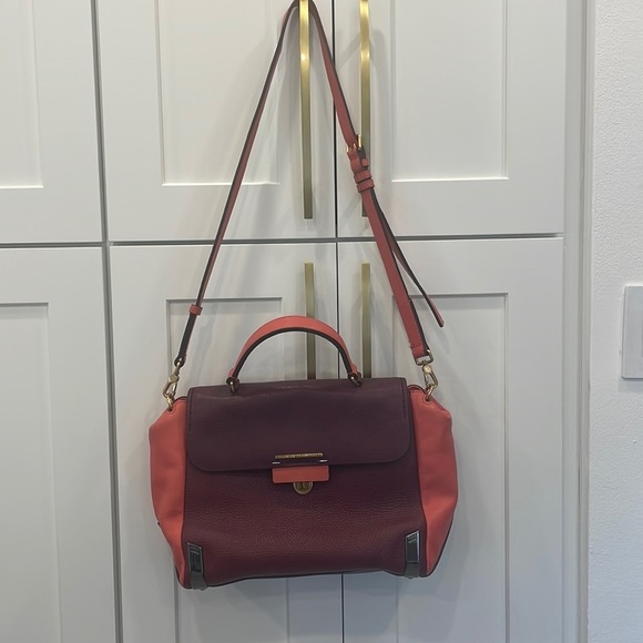 Marc By Marc Jacobs Tri Color Leather Sheltered Island Satchel - Picture 1 of 16